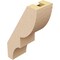 Ekena Millwork 3-inch W x 6-inch D x 10-inch H Ridgewood Rough Cedar Woodgrain TimberThane Knee Brace, Primed BRCUR03X06X10RIDRCPR - alternate 4